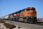 Grain train cruises east